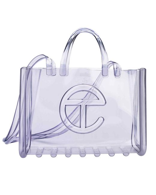 Melissa Purple Clear Large Jelly Shopper Ii X Telfar