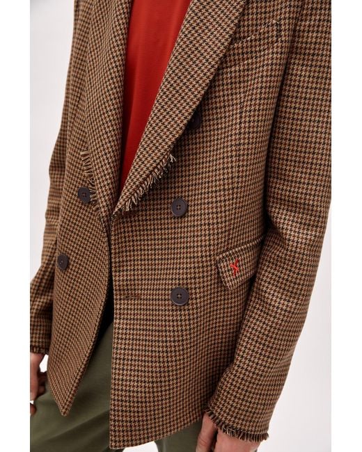 Pcfg Brown Double Breasted Blazer for men