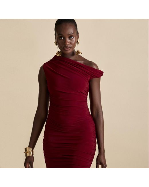 Celestine & Mae Purple Dahlia Maxi Dress