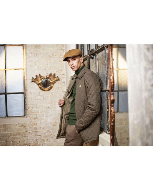 Dasmarca Hats Brown Josh Camel Italian Waterproof Newsboy Bakerboy Cap for men