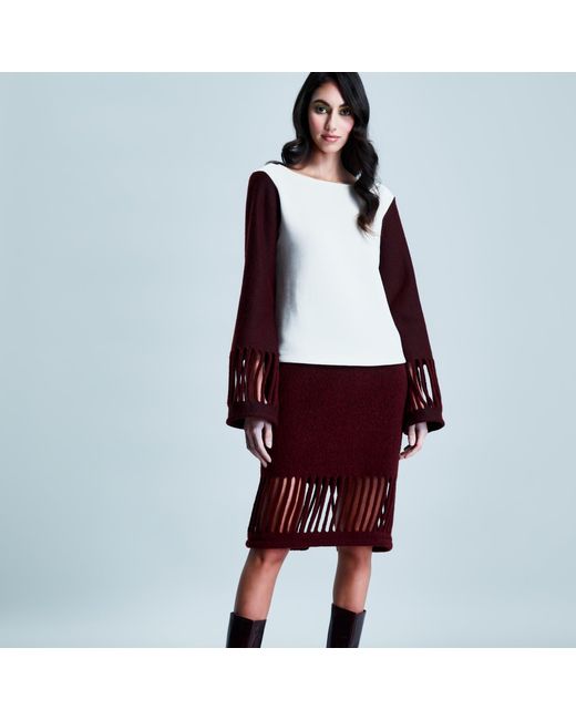 SNIDER Red Rustic Skirt