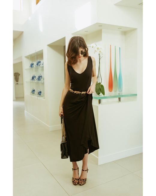 Jennafer Grace Black Onyx Fit & Flare Slip Dress