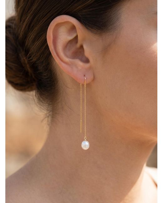 Chiara Tedeschi Jewellery White Galaxy Drop Long Earrings