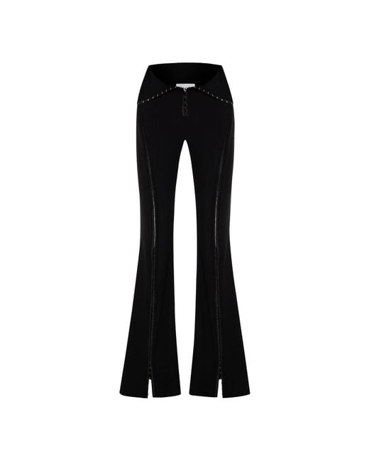 Khéla the Label Black Hooked Up Flared Pants