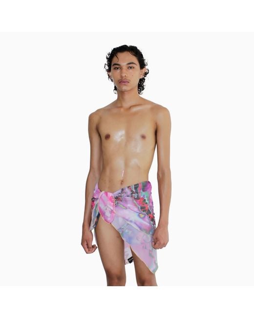Paloma Lira Purple Three Way Punk Kiss Beach Wrap