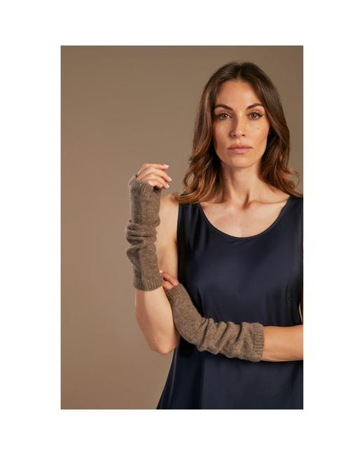 Vanilla&Chocolate Brown Cashmere Gloves Mignon Cafè