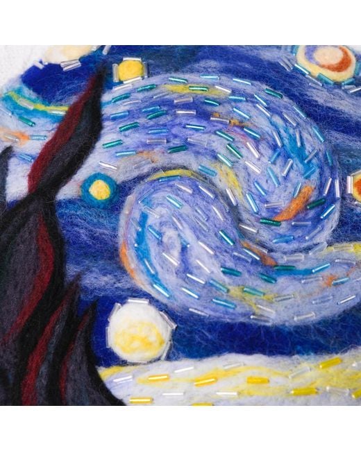 Heartfelt Layers Blue Van Gogh Starry Night