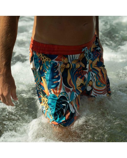 Live Kolibri Blue Board Shorts for men