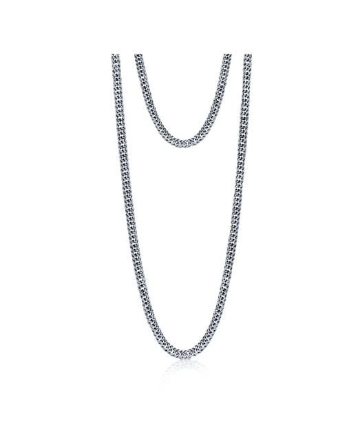 Bayemeyc Black Due Chain Necklace