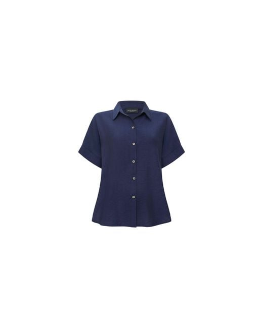 James Lakeland Blue Button-Down Top