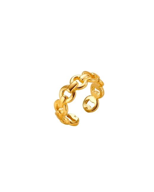 Posh Totty Designs Metallic Curb Link Open Ring