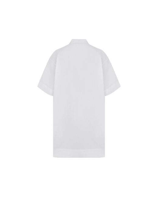 Fob Paris White Amina Shirt Dress