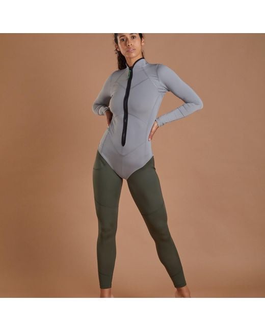 NUMBAT Gray Surf Leggings-Khaki