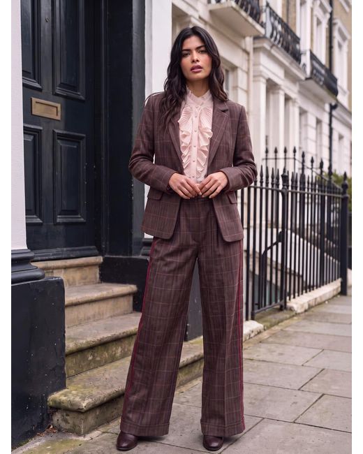 Nooki Design Brown Robina Check Jacket