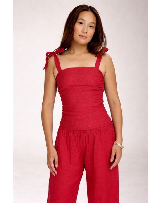 MARICEL Red Anna Trousers