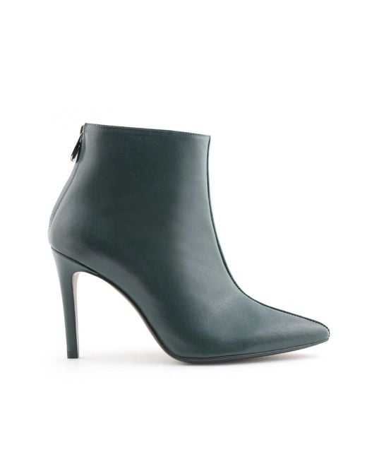 Rosamund Muir London Green Paulina Duo Texture Dark Boots