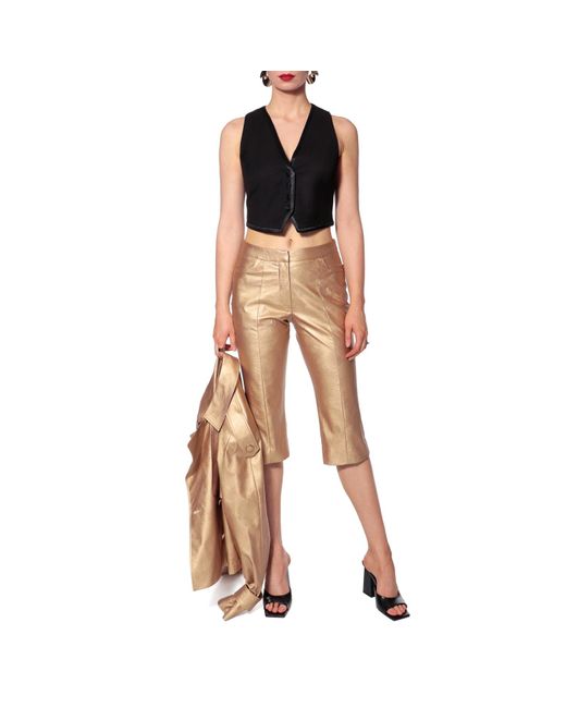 AGGI by HALEWSKI Natural Capri Dakota Knee Length Pants
