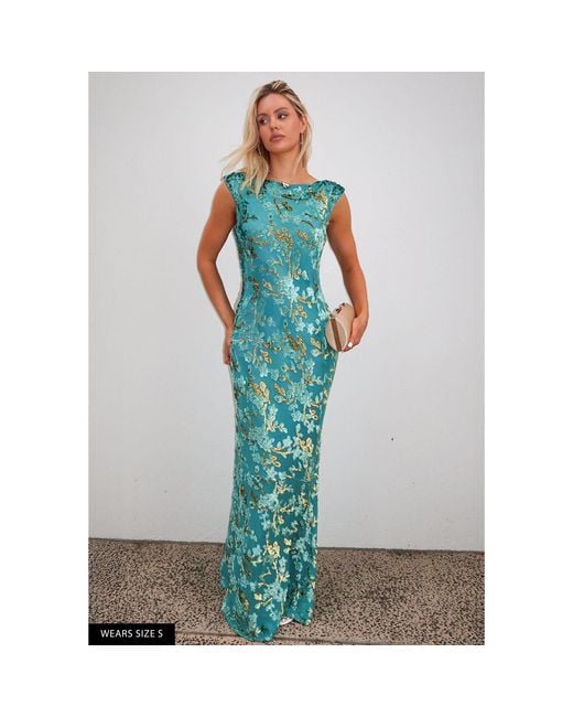 SACHA DRAKE Green Heavenly Heights Maxi Dress