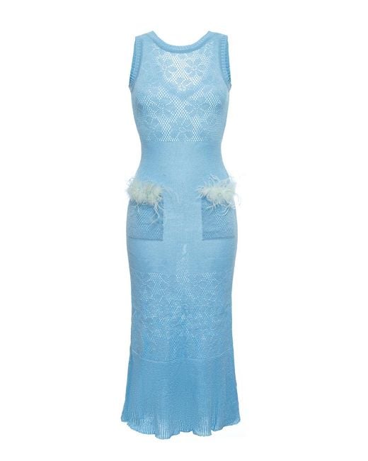 Andreeva Blue Rose Knit Dress