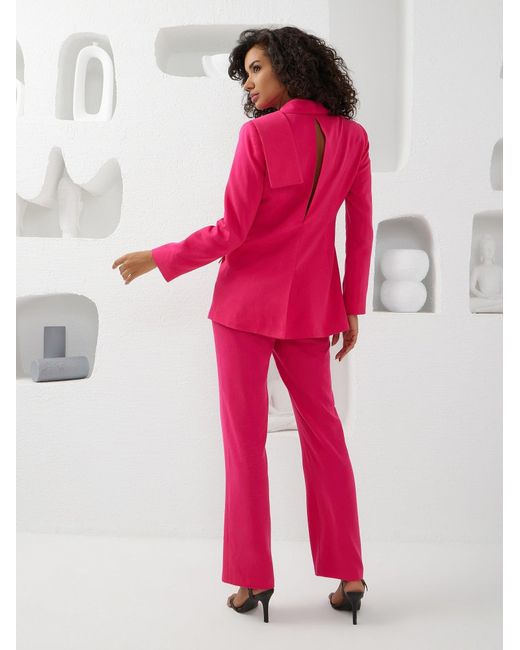 Lumina Eligma Pink Shawl Suit Pants