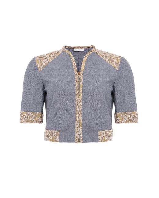 Misha Vaidya Blue Leya Jacket