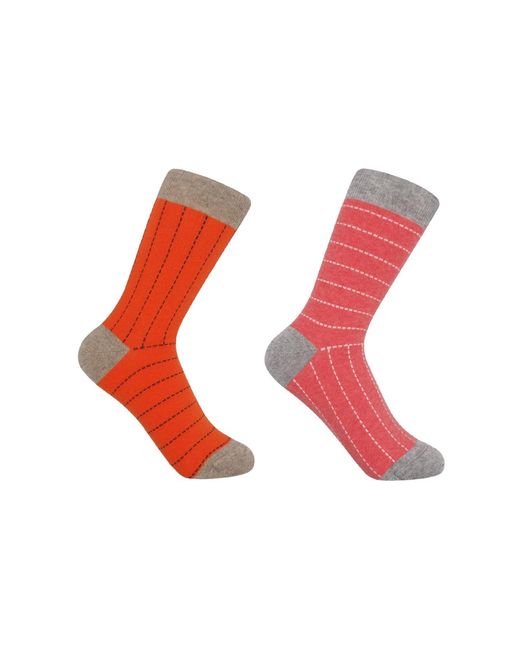 Peper Harow - Made in England Red Dash Socks Bundle – Coral