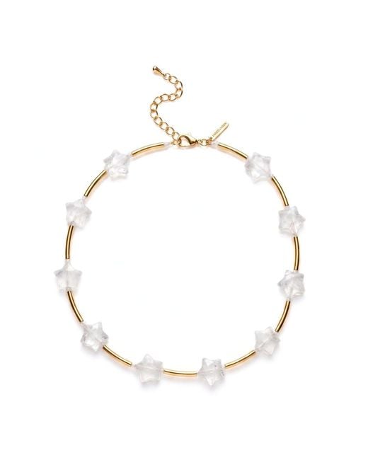 Jaredjamin Metallic Liberty Gemstone Necklace