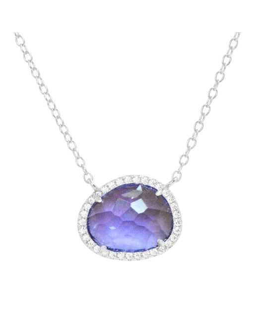 KAMARIA Metallic Kokoto Lab Created Gemstone Necklace
