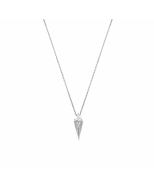 SALLY SKOUFIS Metallic Urge Pendent With Made Cz Diamond Stimulant