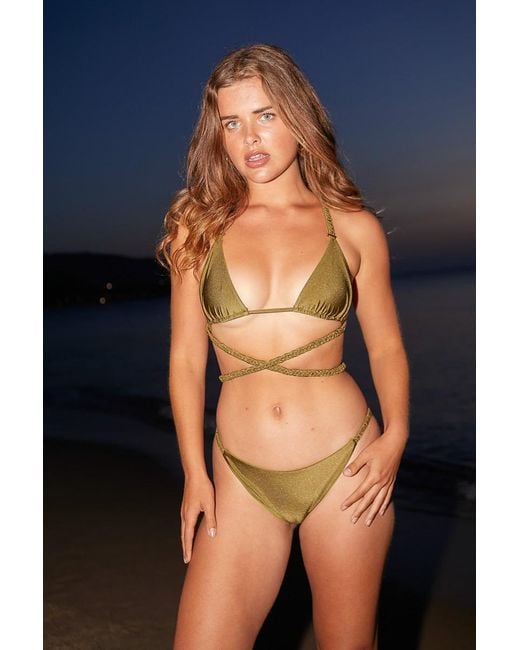 Belletage Swimwear Green The Oasis Multistrap Top