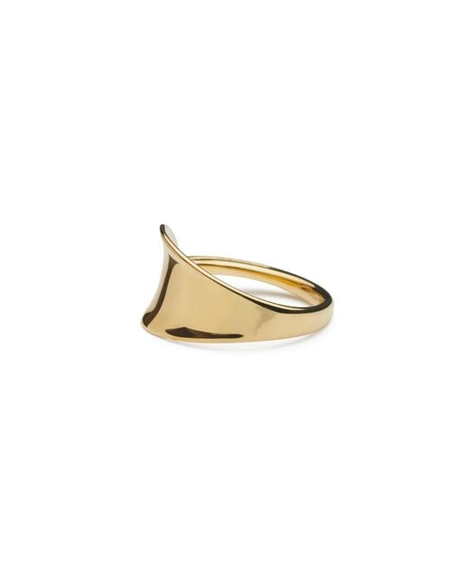 Shabella Nyc Metallic Moon Adjustable Ring
