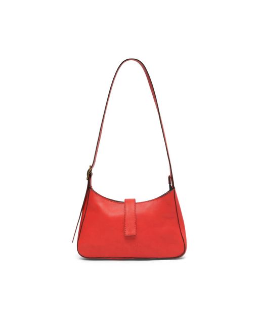 Miriam Bella Red The Zuri Leather Mini Shoulder Bag