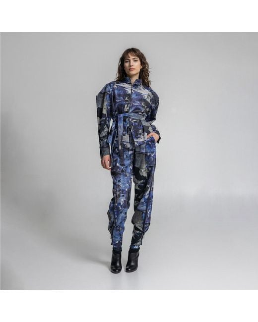 ARTISTA Blue Secret Stories Corduroy Shirt Jacket