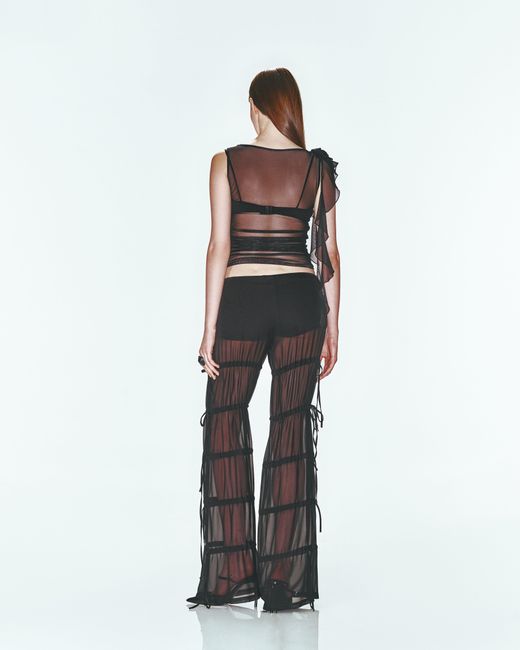 Khéla the Label Black After Party Mesh Top In