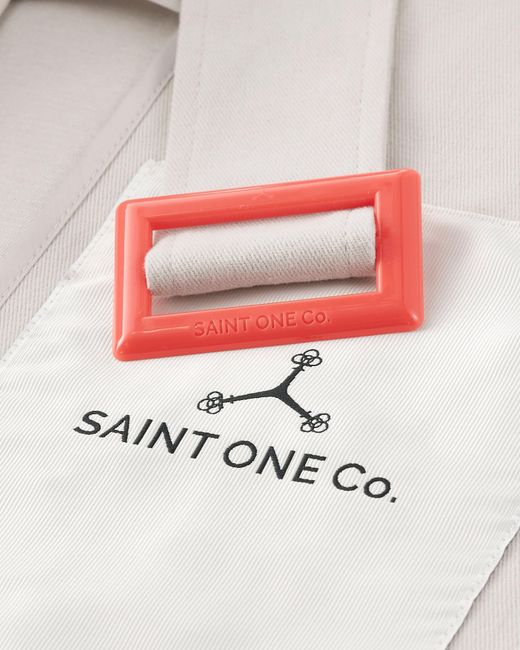 Saint One Co. White Neutrals Idols Trench Coat Sand X Fanta