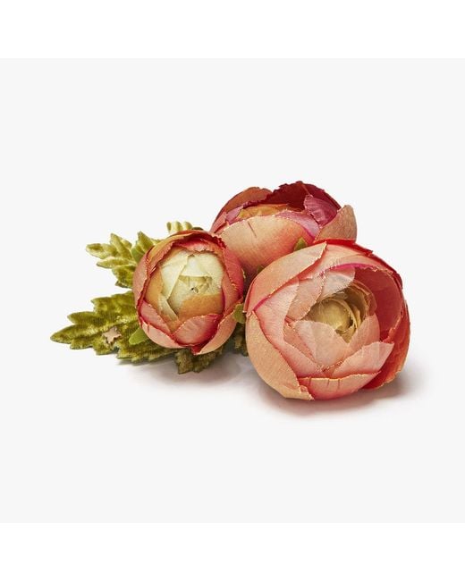 Helena Simon Orange The Ranunculus Floral Brooch