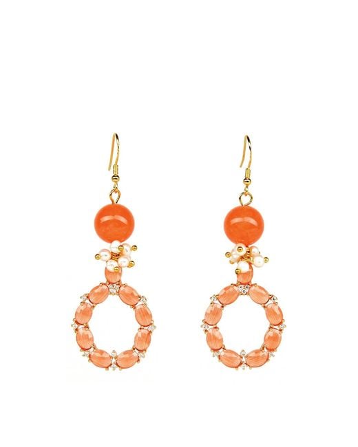 Addicted Orange Iride Color Earrings