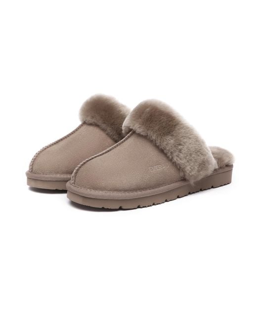 EverAu Australia Brown Raven Slippers