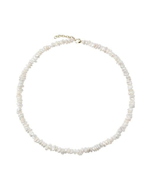 Kiri & Belle Metallic Ayla Irregular Keshi Pearl Sterling Necklace