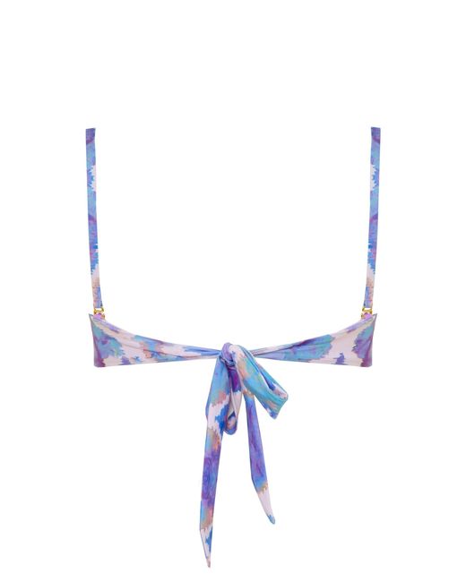 Sophia Alexia Blue Orchid Paradise Bora Bora Twist Bandeau Bikini Top