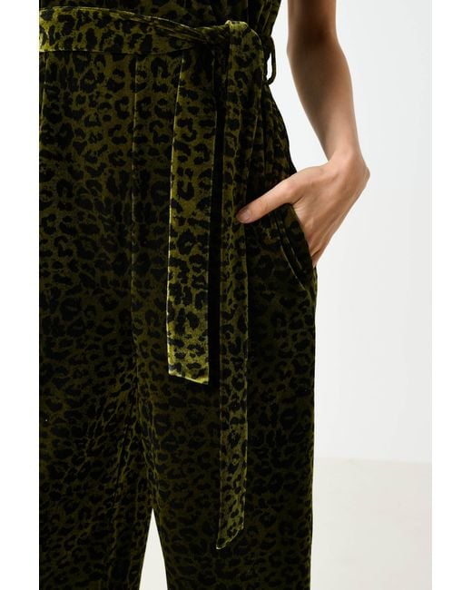 Louche Green Tiffany Velvet Roar Jumpsuit