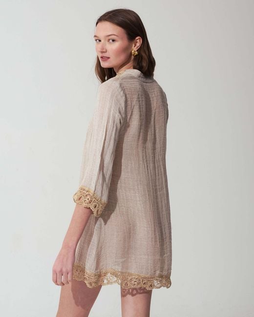 MARICEL Natural Neutrals Maria Mini Dress