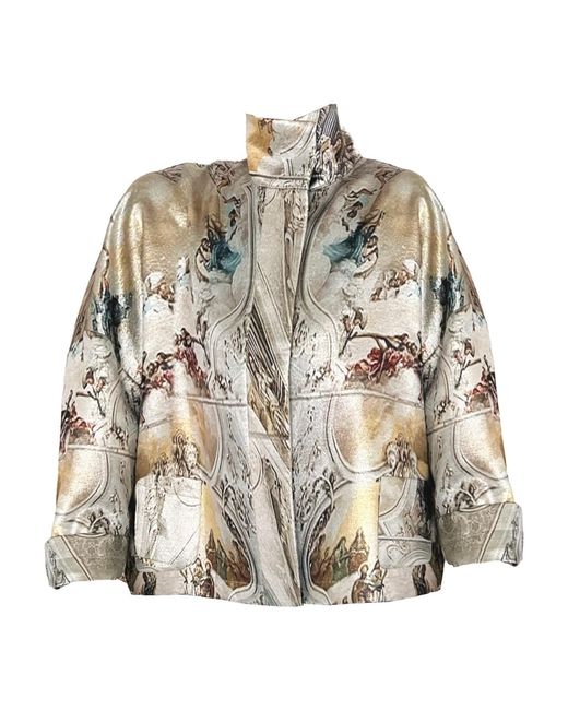 Maxjenny Brown Square Boxy Jacket