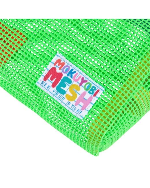 Mokuyobi Green Slime Mesh Chubby Zip Pouch