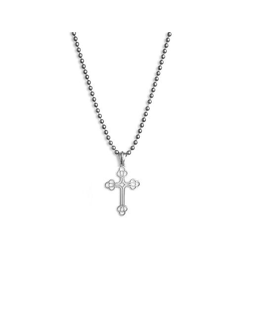 Leni James Metallic The Mini Billie Cross Necklace