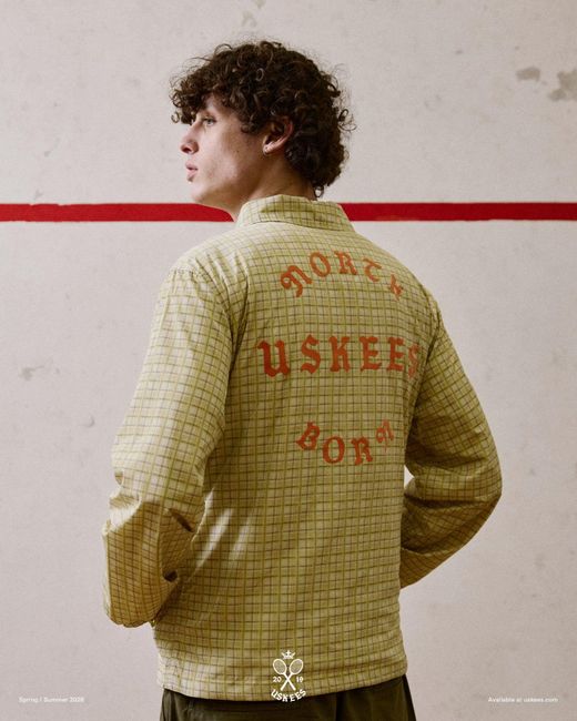 Uskees Green Coach Jacket for men
