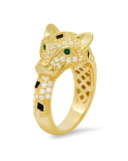 Kylie Harper Yellow Panther Statement Ring