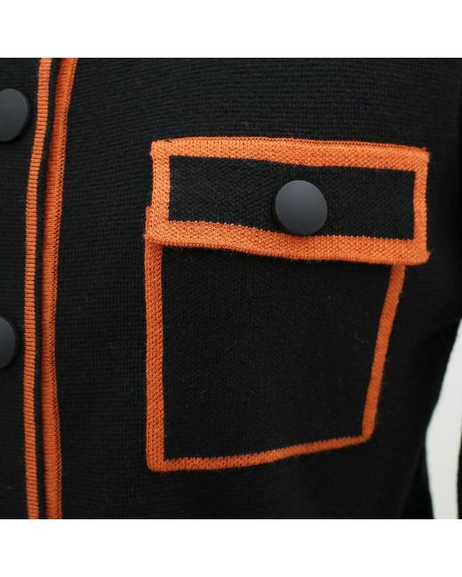 Smart and Joy Black Short Jacket With Contrasting Braids