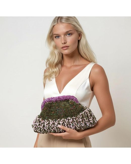 Sibylla Delphica Multicolor Olivia- Crochet Clutch