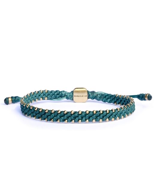 Harbour Uk Blue Urban Bronze Rope Bracelet for men